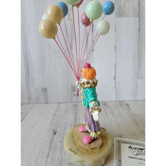 Ron Lee Bunches clown balloons pastel large gold 1996 vintage limited statue fig - Picture 5 of 11